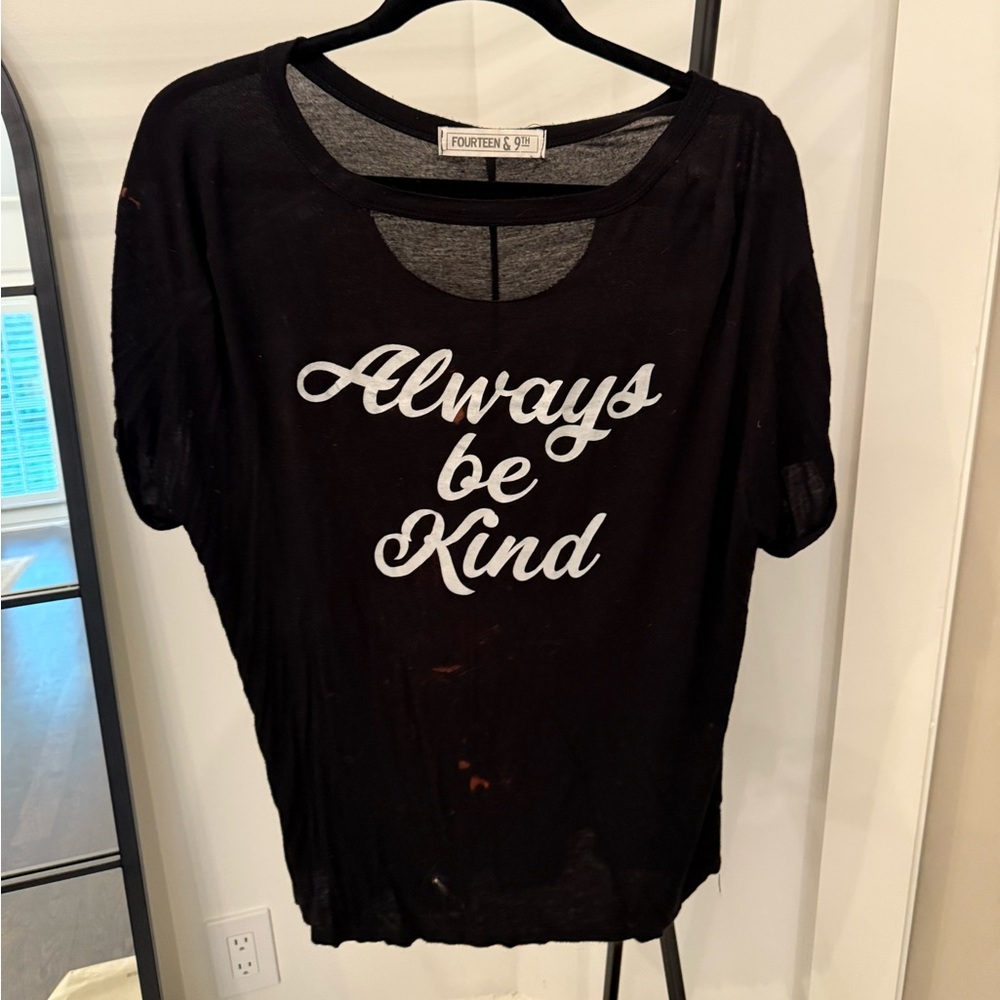 Black 'Always Be Kind' T-Shirt